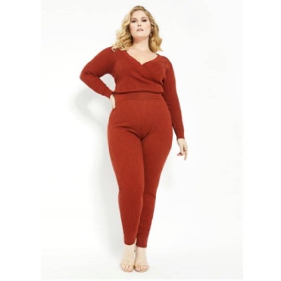 Ashley Stewart Pants - ASHLEY STEWART plus size (18/20) sweater knit jumpsuit